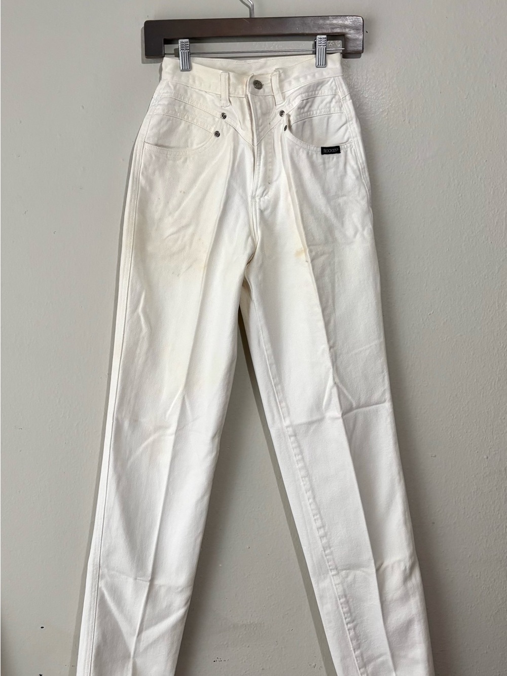 Vtg Rockies Jeanswear Pants Womens High Rise Straight Leg Western 27/5 flawed
